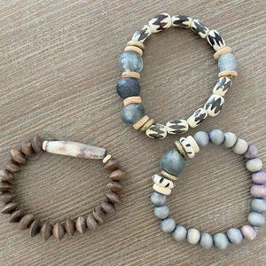 Twine & Twig set of 3 Bracelets